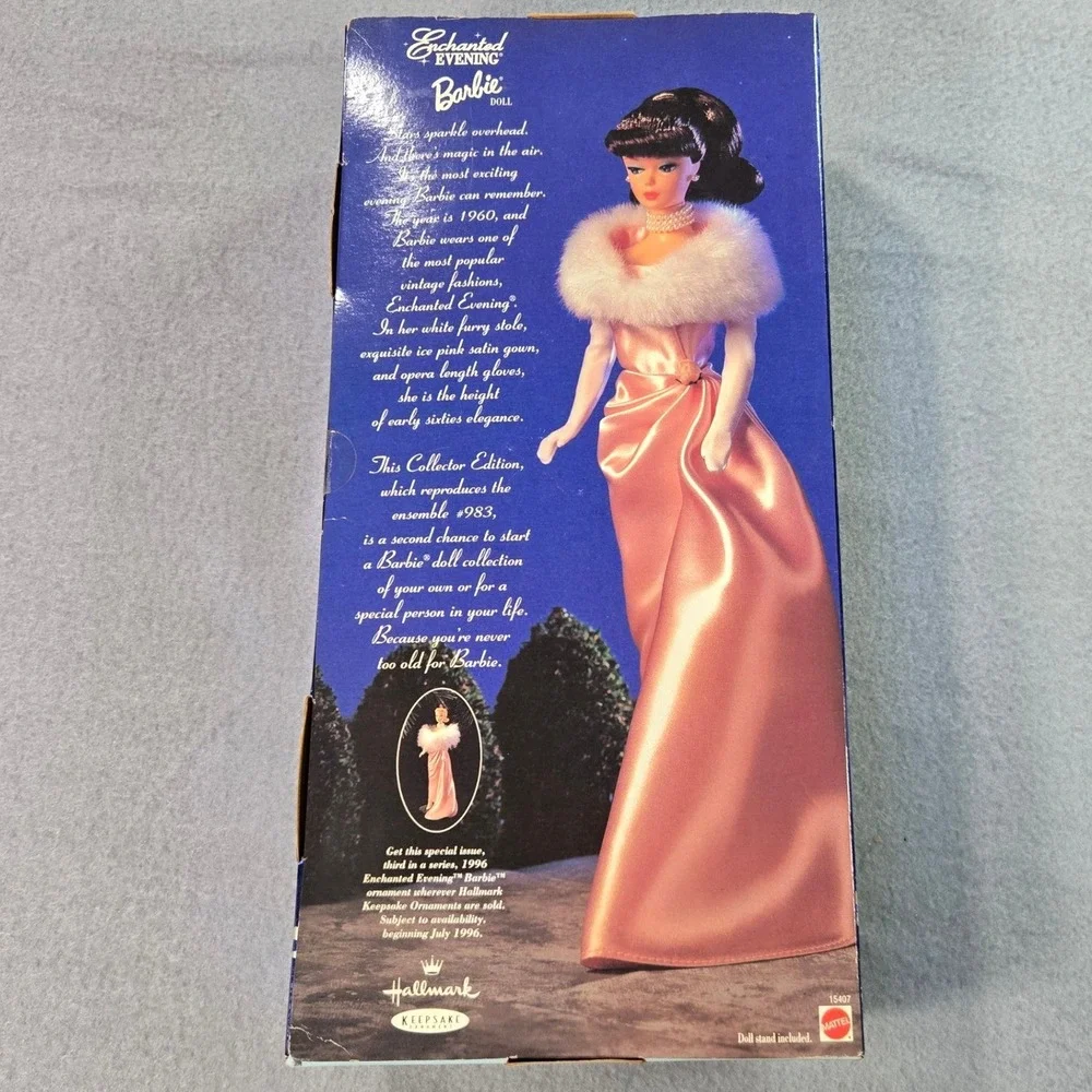 Mattel Enchanted‎ Evening Barbie Doll 1996 Collector Edition Pink Gown 15407 New